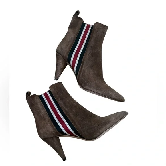 Veronica Beard | Flynne heeled stripe suede boots EU36.5 - Picture 3 of 6